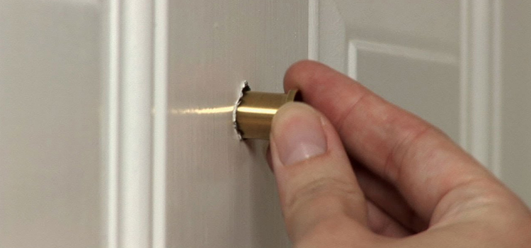 peephole door repair in West Lealman